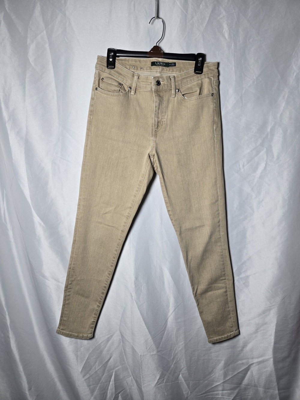 Lauren Ralph Lauren Women's Skinny Jeans in Beige 8